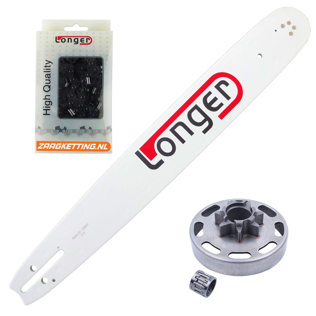 Onderhoudsbundel met 37cm zaaglengte passend voor Husqvarna 435 / 435e / 440e (.325" 1,3mm)