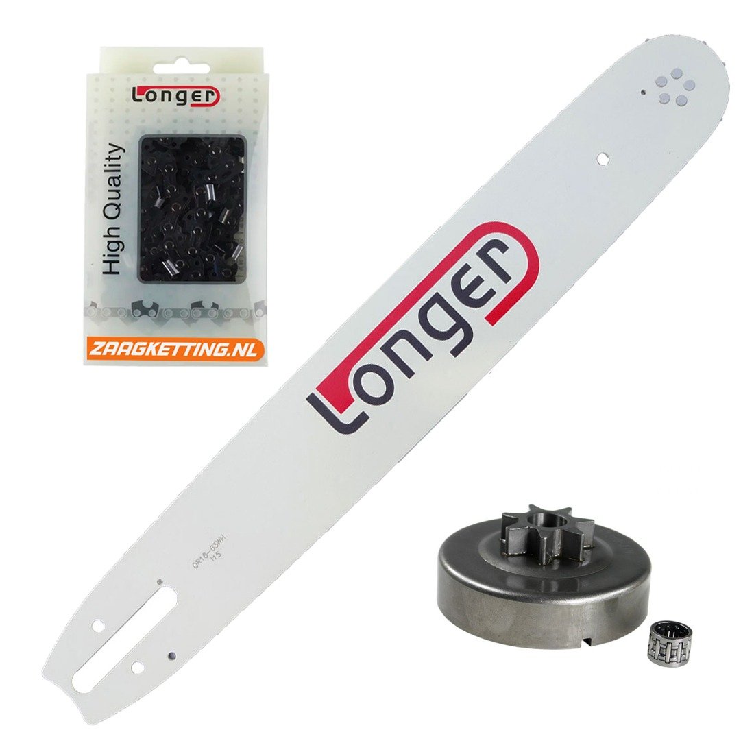 Onderhoudsbundel met 37cm zaaglengte passend voor Stihl MS240, 026, MS260, MS261, MS270, MS271, MS280 (1,6mm)