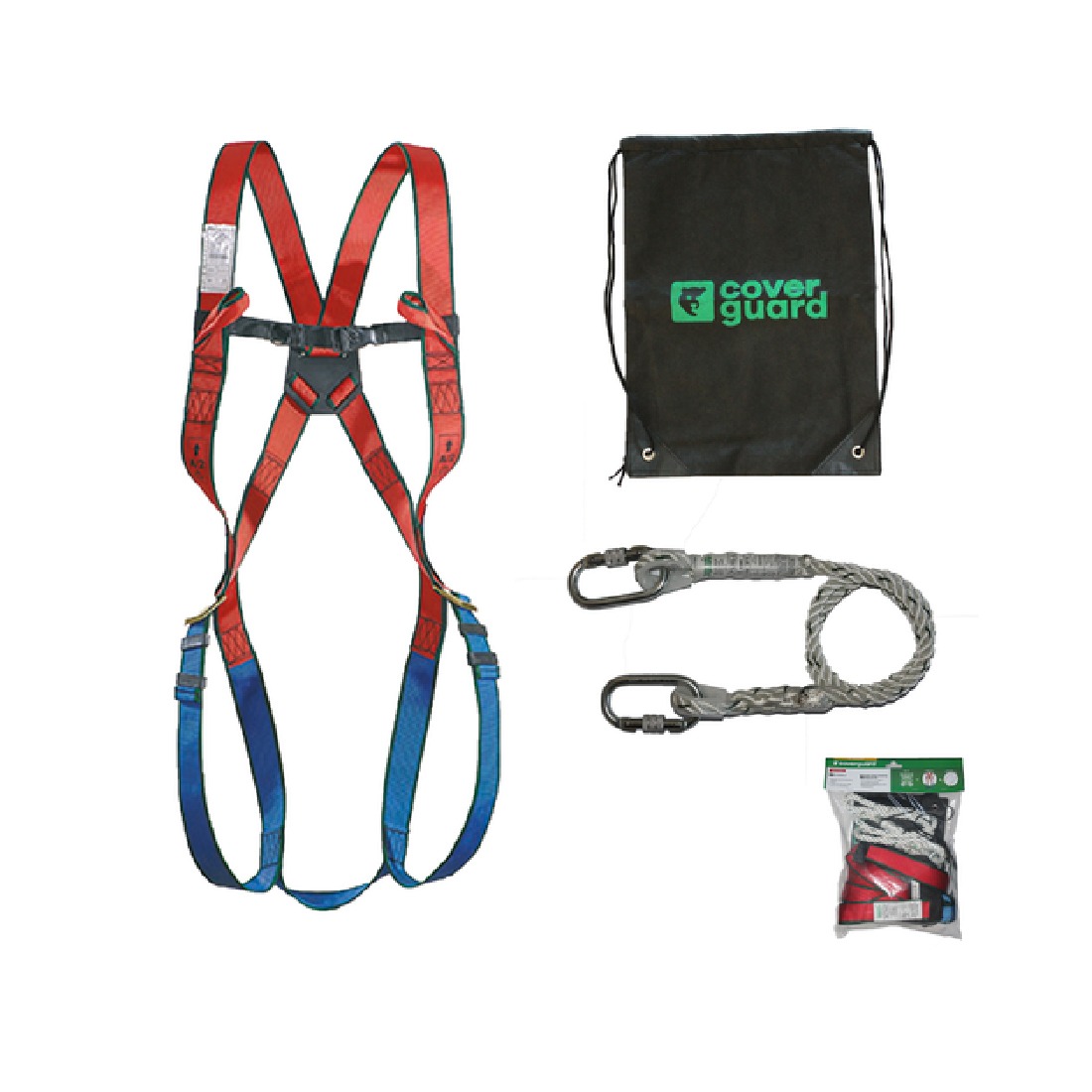 Valbeveiligingsset voor hoogwerkers inclusief transportzak