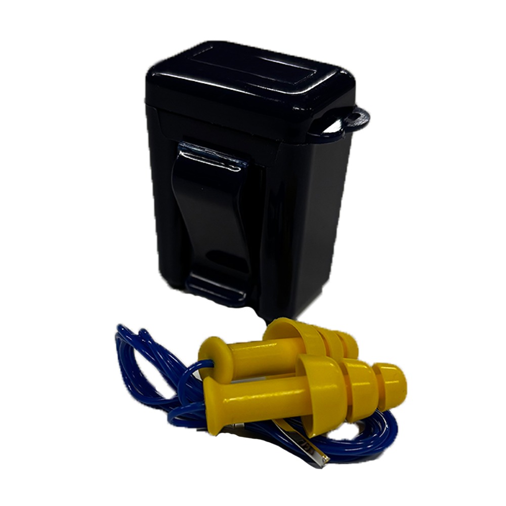 Oordoppen met koord verpakt in handige container