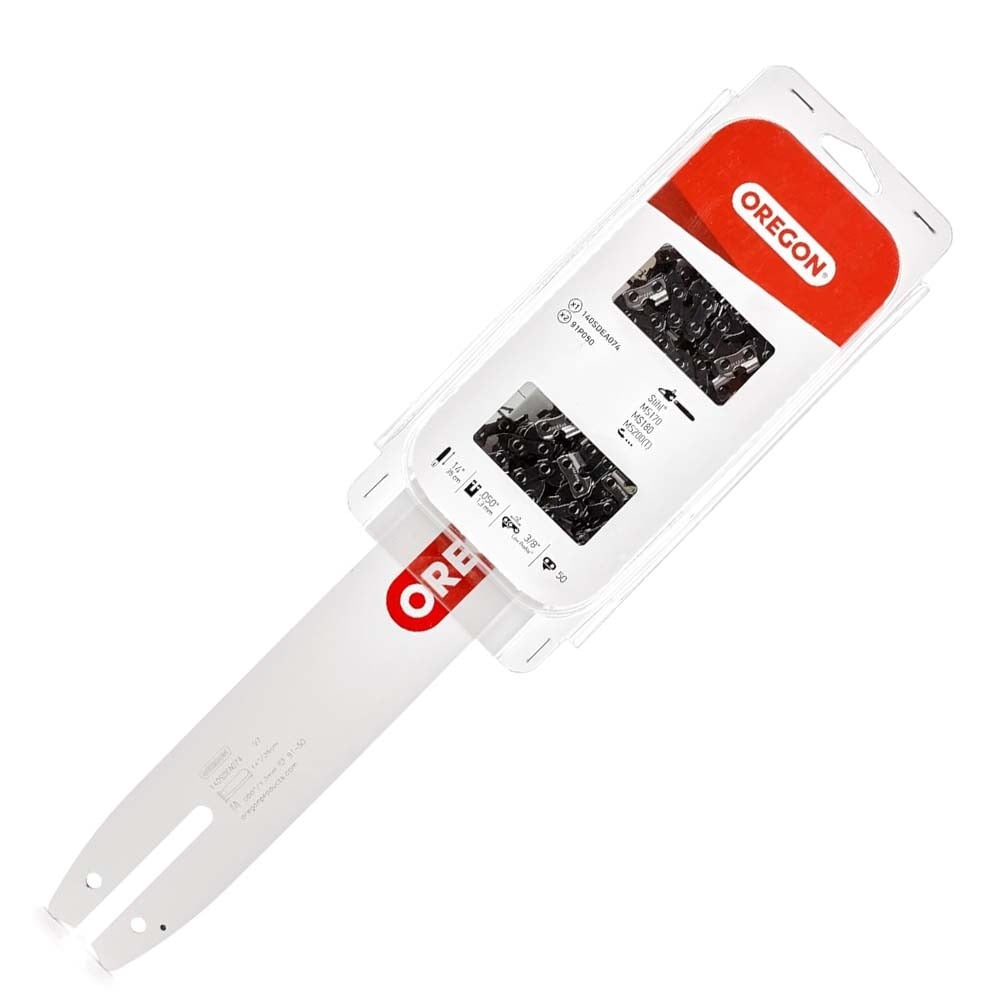 Voordeelbundel Oregon zaagblad 140SDEA074 en 2x Oregon 91P050E zaagketting